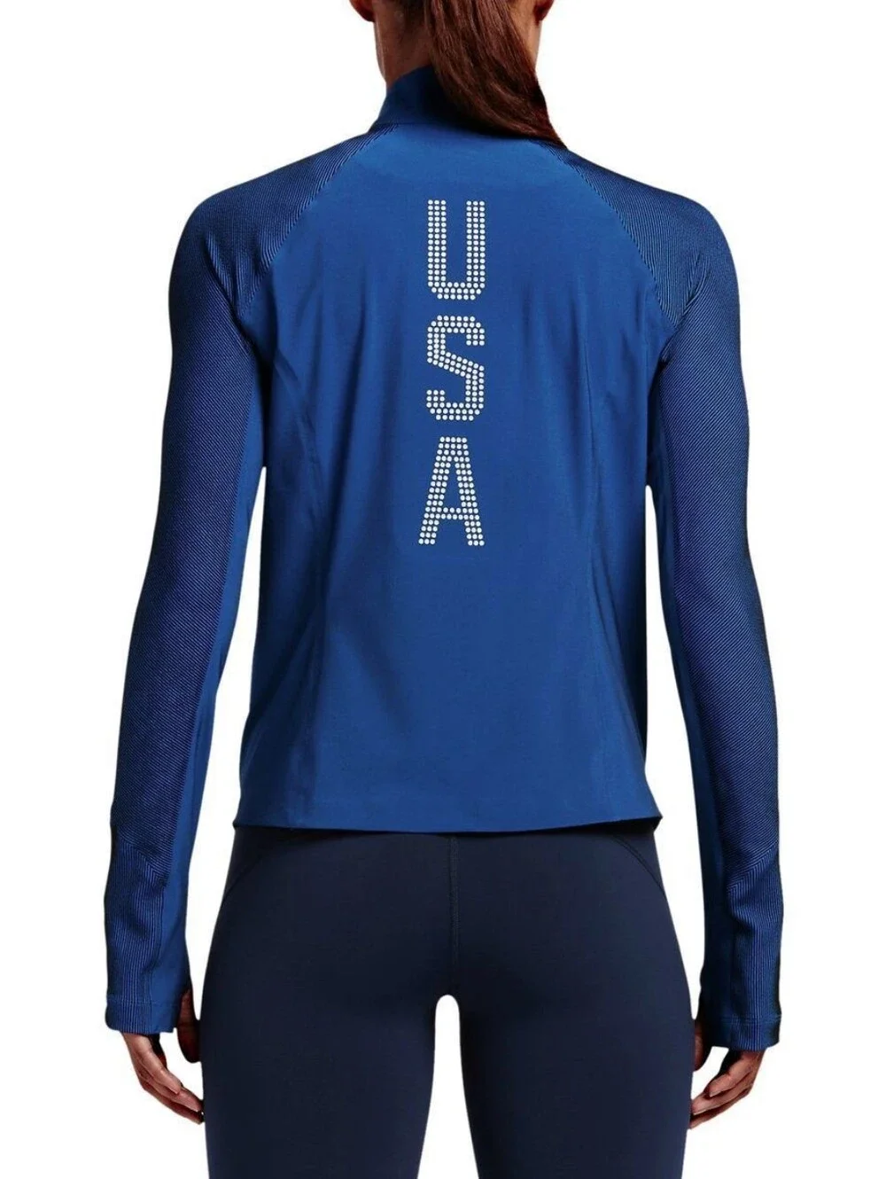 Nike Women's Flex Team USA Olympic USOC Stadium Jacket Blue Small
